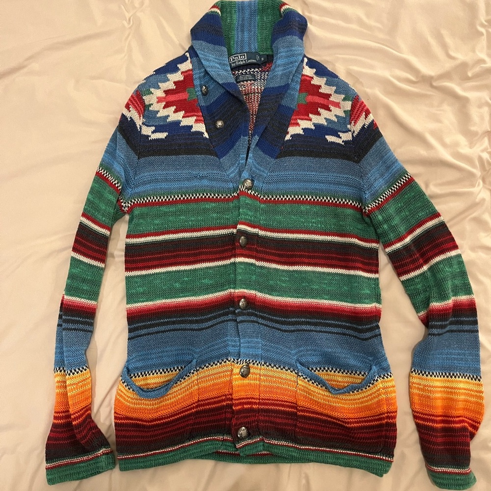 Ralph Lauren Native Design Cardigan Sweater